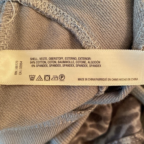 Anthropologie Saturday Sunday Gray Animal Print Jogger Lounge Pants Size SMALL - Picture 7 of 7